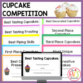 Preview of Life Skills Cupcake Competition Awards | FCS
