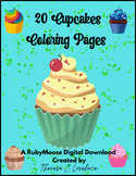 Cupcakes, 20 Coloring Pages PLUS/Cupcakes to Color/All Kin