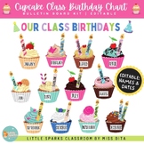 Cupcakes Birthday Chart | Bulletin Board Kit