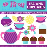 Cupcakes Tea Clip Art (Digital Use Ok!)