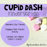 Cupid Dash Valentine's Day Math Practice Kindergarten