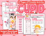 Cupid Printable Valentine Activity 27 Pages