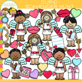 Valentine's Day Cupid Kids Scavenger Hunt Clip Art
