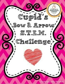 Preview of Cupid's Bow & Arrow Valentine's STEM Challenge