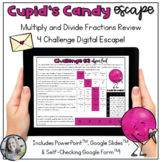 Multiply and Divide Fraction Review Digital Escape Activit