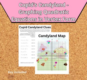 Preview of Cupid's Candyland - Graphing Quadratics in Vertex Form