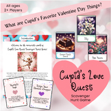 Cupid's Love Quest Scavenger Hunt, Valentine's Day Card Game