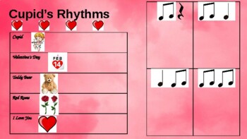 Preview of Cupid's Rhythm Composition Valentine's Day Activity