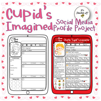 Preview of Cupid’s Social Media Profile | Valentine's Day Project | Biography Research