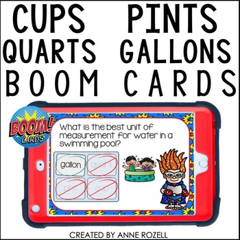 Preview of Cups, Pints, Quarts, Gallons BOOM™ Cards