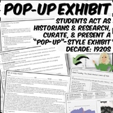 Curate History: Create a 1920s Era Pop-Up Exhibit | PBL | 
