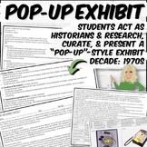 Curate History: Create a 1970s Era Pop-Up Exhibit | PBL | 