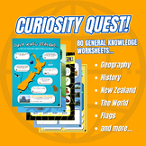 Curiosity Quest New Zealand: General Knowledge Worksheets