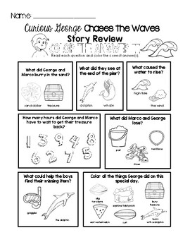 worksheets for curious george episodes