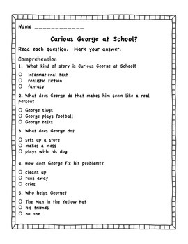 chuskit goes to school questions worksheet