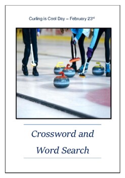 Curling is Cool Day February 23th Crossword Puzzle Word Search Bell