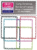 Curly Christmas Borders/Frames {Perfect for TPT Products}