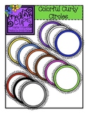 Curly Circle Labels/Frames {Creative Clips Digital Clipart}