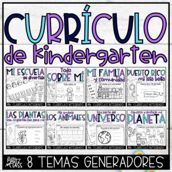 Preview of Currículo de Kindergarten | Kindergarten Curriculum in Spanish BUNDLE