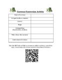 Currency Converter Math Activity