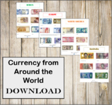 Currency from Around the World- Instant Download- Montessori