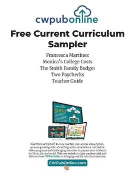 Preview of Current Curriculum Sampler