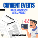 Current Event - Create a Newspaper Article Project: Grades 6-12