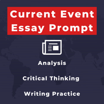 Preview of Current Event Writing (Analyzing / Critical Thinking): PDF + Online Sheets