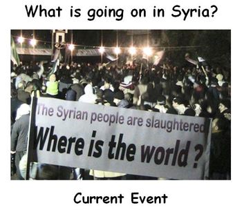 Preview of Current Event on Syria with Comprehension Questions