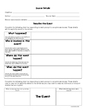 Current Events Analysis Worksheet