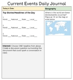 Current Events Daily Journal
