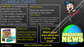 Preview of Current Events Google Slides