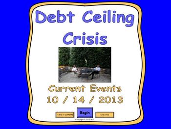 Preview of Current Events Lesson - Debt Ceiling Crisis 2013