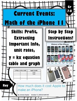 Preview of Current Events: Math of the iPhone 11 Cost & Profit