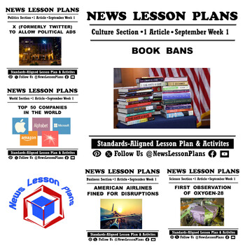 Preview of Current Events News Articles_Middle and High School_Sub Plans_Sept Week 1_2023