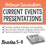 Current Events Presentation System - ONTARIO CURRICULUM