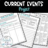Current Events Project + Information Literacy  *Editable* 