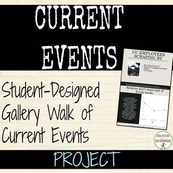 Current Events Student-Designed Gallery Walk Activity
