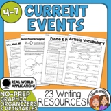 Current Events Print and Easel Activities Use with Any Art