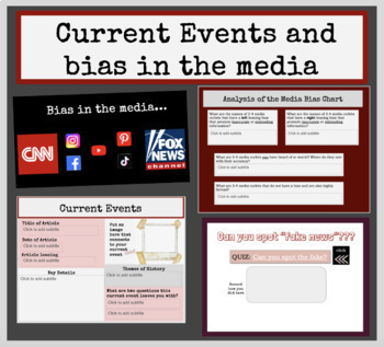 Preview of Current Events and bias in the media