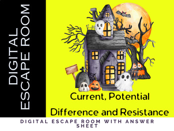 Preview of Current, Potential Difference and Resistance Digital Escape Room