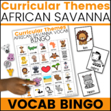 AFRICAN SAVANNA Vocabulary Bingo for Speech Therapy | Curr
