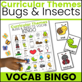 BUGS and INSECTS Vocabulary Bingo for Speech Therapy | Cur