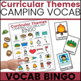 CAMPING Vocabulary Bingo for Speech Therapy | Curricular Themes