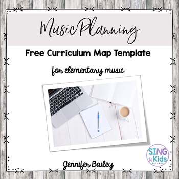 Preview of Curriculm Map Template for Music (Editable)