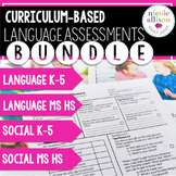 Curriculum-Based Language Assessments {BUNDLE}