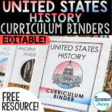 US History Free Curriculum Pacing Guide US History Binder Free
