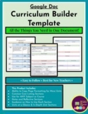 Curriculum Builder Template - Google Docs™