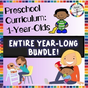 Preview of 1 Year Old Curriculum For Babies and Toddlers: ENTIRE YEAR BUNDLE