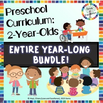 Preview of Toddler Activities 2 Year Old Preschool Curriculum: ENTIRE YEAR BUNDLE